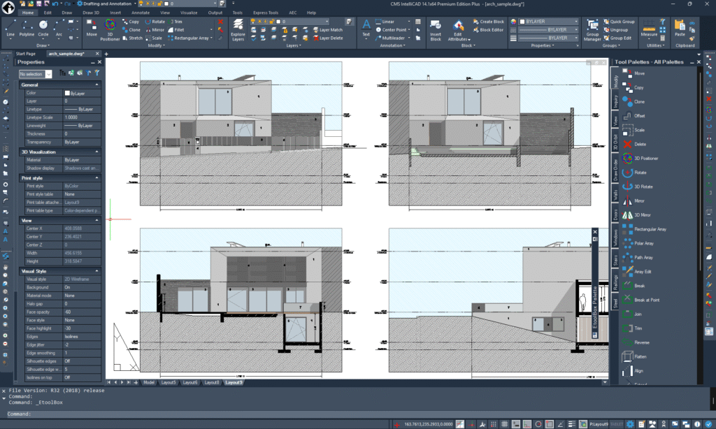 CMS IntelliCAD 14.1 User Interface